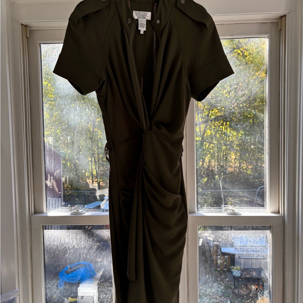 Byron Lars Olive Green Midi Dress